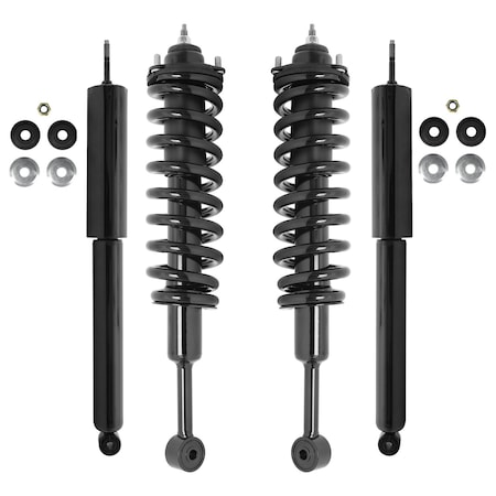 Unity 4-11563-254070-001 Front and Rear Complete Strut Assembly Shock Kit 4-11563-254070-001